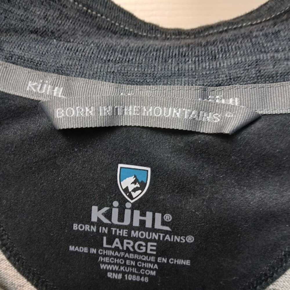 KUHL Ryzer 1/4 Zip Pullover Men's Size Large Tan Beige Heather Performance 3112 - Picture 5 of 16